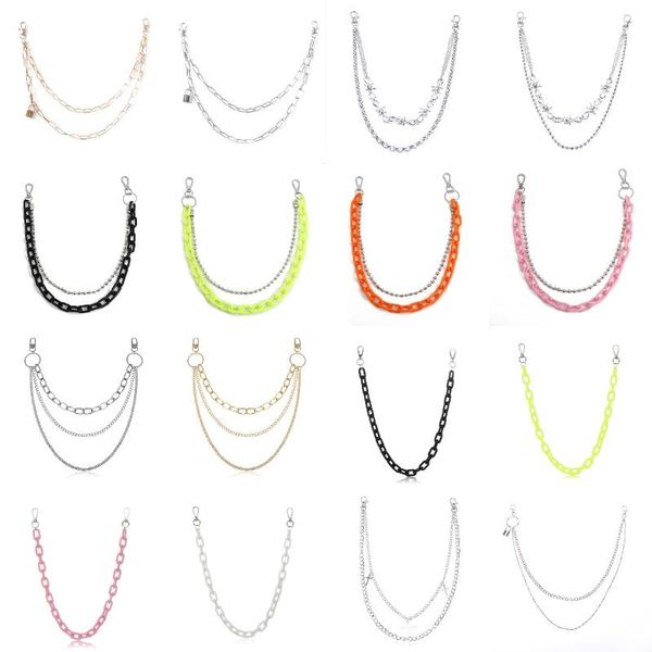 

pants belt chain clothing accessories multi-layer waist hip hop tassels fashion special appearance choker jewelry gift belts, Black;brown
