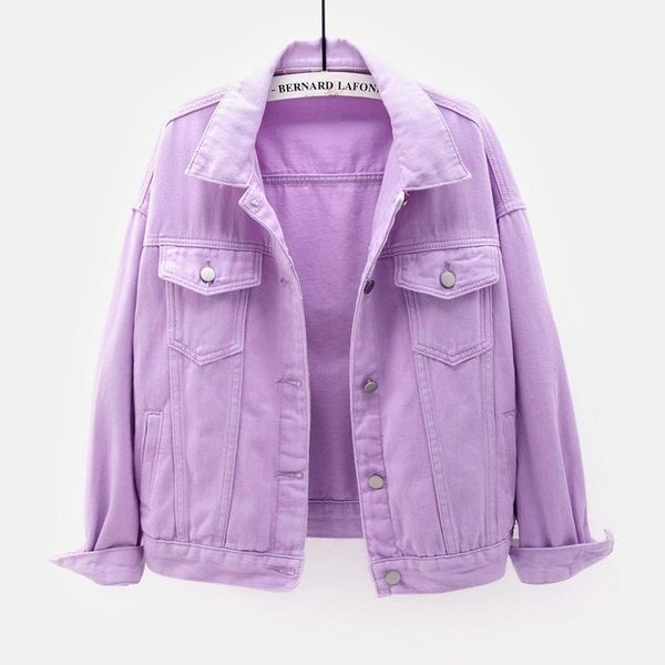 

women's jackets 2021 autumn jeans young high street fashion casual solid long sleeve single breasted denim coat large size, Black;brown