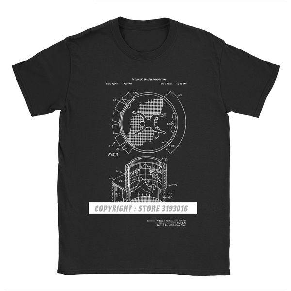 

ccccsportindoor skydiving simulator patent invention skydiver t shirts men skydive jump falling jumper fashion t shirt gift, Black;yellow