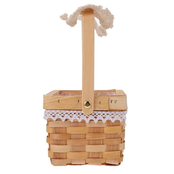 

storage baskets practical flower basket woven handheld floral arrangement