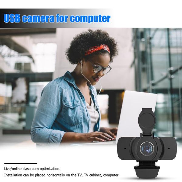 

webcams fhd 1080p webcam with privacy cover built-in mic usb driver pc web camera digital video recorder for home office