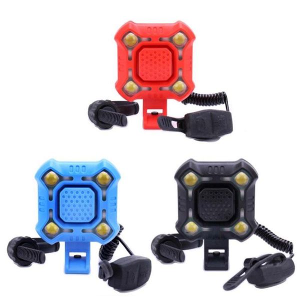 

bike horns 4 lamp bell cycling light electric horn waterproof alarm charging loud sounds bicycle usb accessories security s8i3