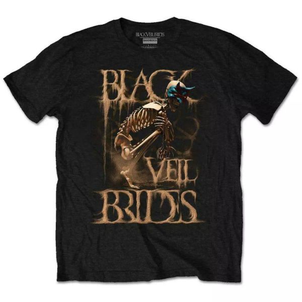 

black veil brides dust mask officiel t-shirt hommes unisexe, White;black