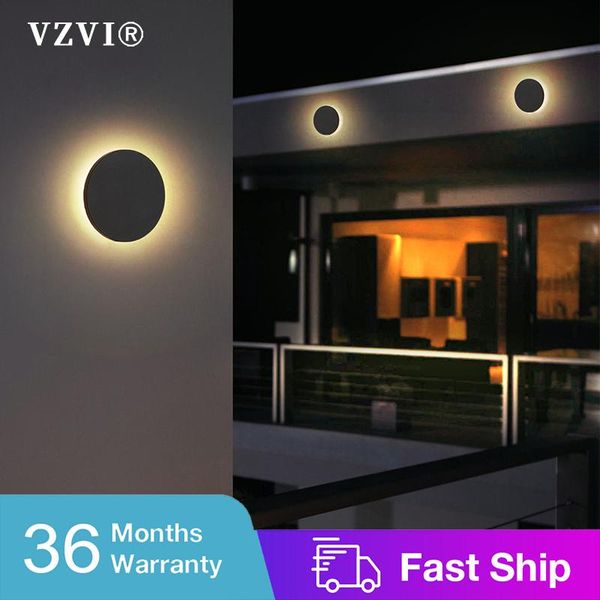 

outdoor wall lamps minimalist 10w waterproof terrace light fixtures powerful lighting garden courtyard street lamp aluminum