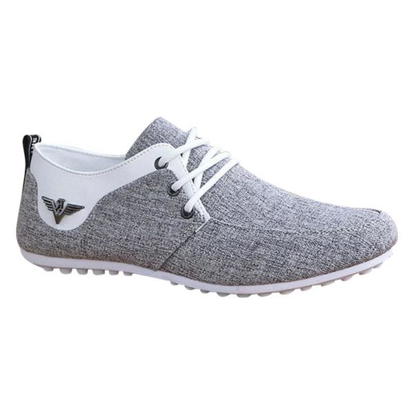 

3M82 Casual shoes For High Quality Canvas Casual Comfortable Soft Men Walking Breathing Linens Flat Shoes Installer G685, Grey