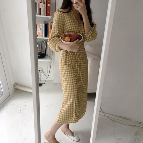 

chic women long spring dress ladies v-neck wrap office lady high waist for ol vestidos casual dresses, Black;gray