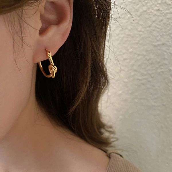 

fashion knotted earrings temperament girls'