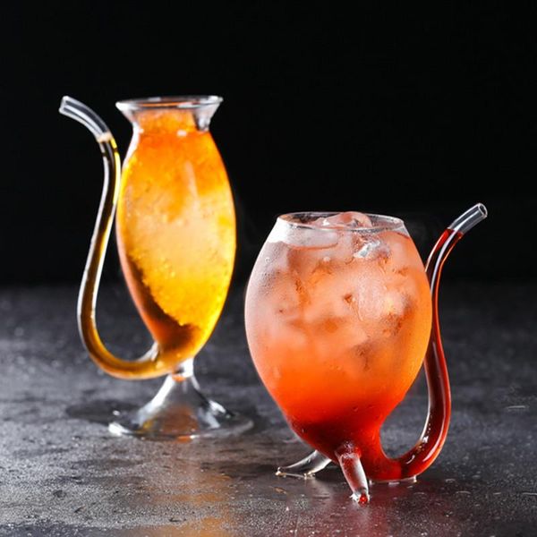 

wine glasses vampire cup nordic creative straw glass personality molecular cocktail