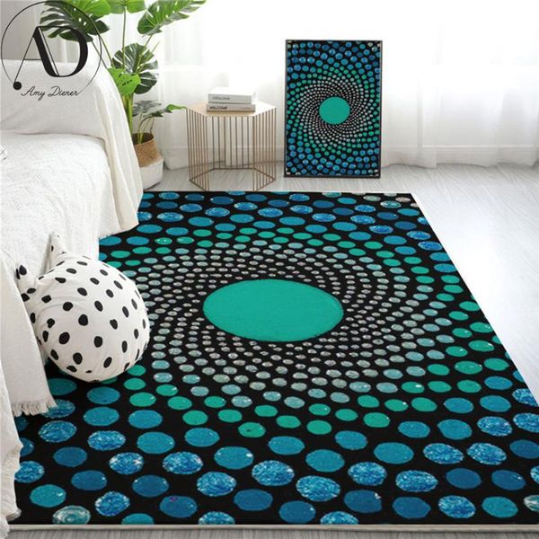 

carpets water by amy diener carpet large for living room mandala blue floor mat absorbent green area rug bedroom tapis 1pc