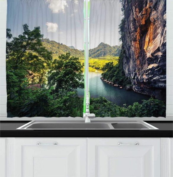 

curtain & drapes vietnam kitchen curtains clear of a river flowing from the cave in phong nha national park for cafe decor