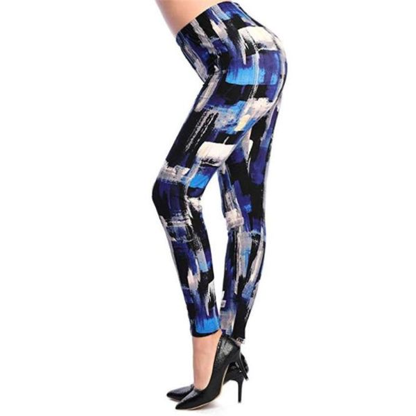 

women's leggings visnxgi high waist fitness push up women workout stretch sportswear breathable colorful clothing graffiti flower botto, Black