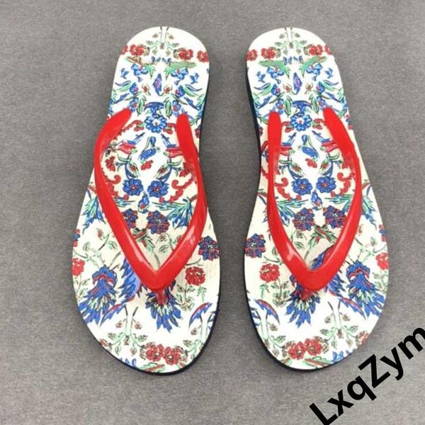 

brand designer fashion retro novelty pattern flowers sand beach slippers outdoor ladies casual flat heel dropship flip flops, Black