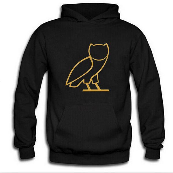 

owl in autumn fashion and winter men's hoodies "lucky me i see ghosts" print hoodie men women autumn winter cotton sweatshirt, Black