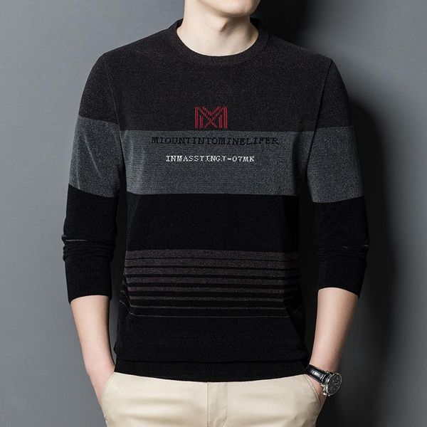 

men's sweaters autumn winter soft warm knitted chenille sweater men clothing arrival streetwear fashion wool pullover jersey c1374, White;black