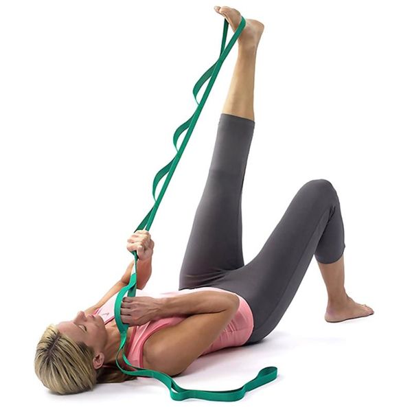 

2.5m auxiliary yoga stretching belt tension chrysanthemum rope elastic band flexibility leg stretcher strap resistance bands