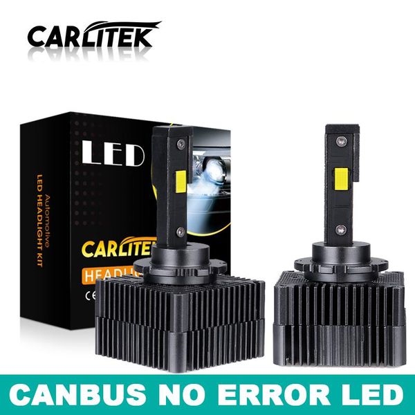 

car headlights carlitek 2x d1s d2s d3s d4s d8s d5s led canbus headlight kits d1r d2r d3r d4r auto fog lights turbo 10000lm 6000k 90w sa