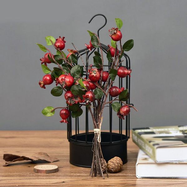 

artificial mini flower red rose hips fake floral home decoration girl gift decorative flowers & wreaths