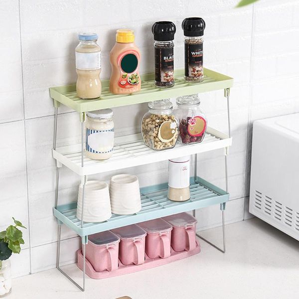 

standing rack organizer kitchen bathroom counterstorage shelf holder especieros para cocina & organization