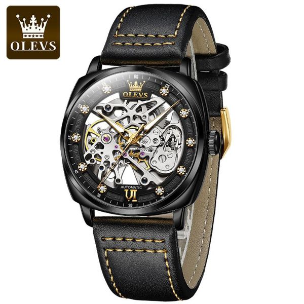 

wristwatches 2021 fashion men's watch stainless steel waterproof sports luminous mechanical men relogio masculino, Slivery;brown