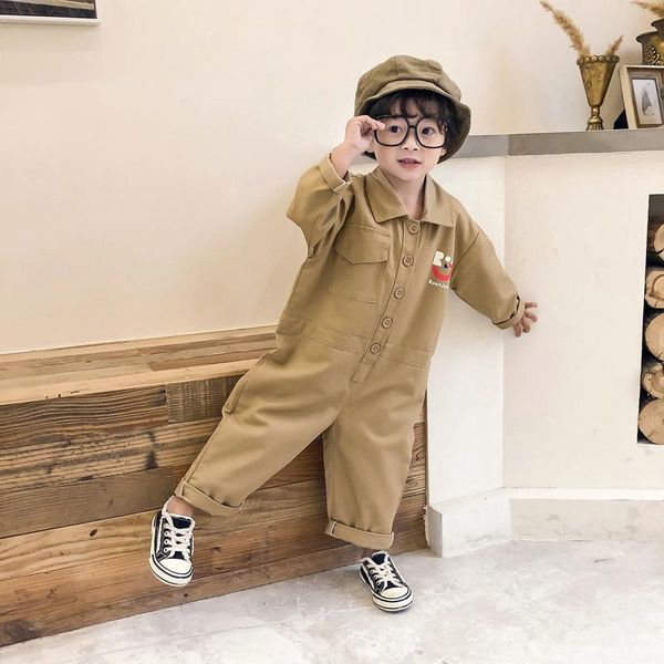 

baby spring clothing 0-5y kids boys girls rompers long sleeve playsuits jumpsuit outfits pocket clothes for children jumpsuits, Blue