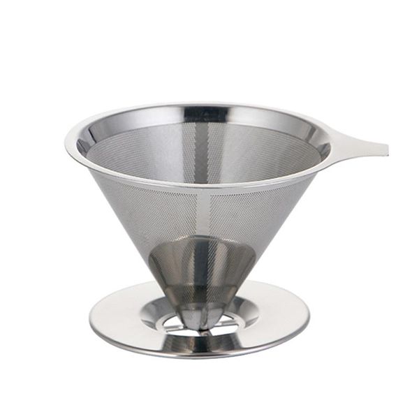 

coffee filters stainless steel filter holder reusable brew drip funnel metal mesh tea basket tools