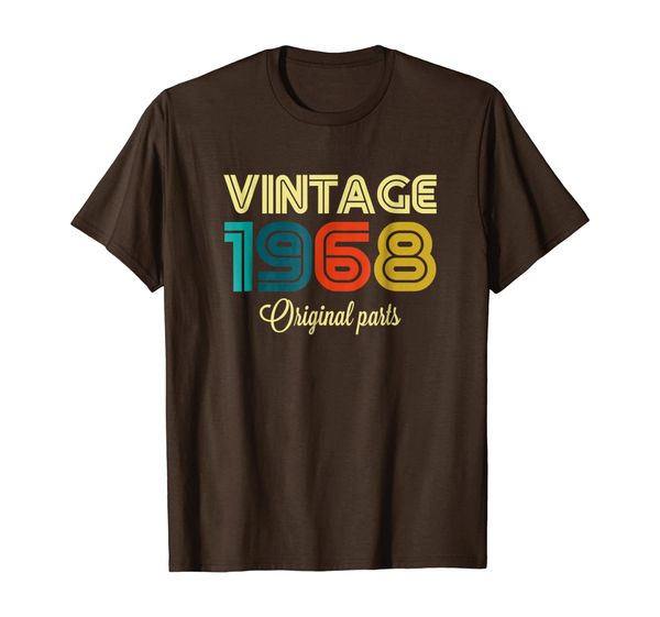 

Vintage 1968 Funny Original Parts 51st Retro Gift T-shirt, Mainly pictures