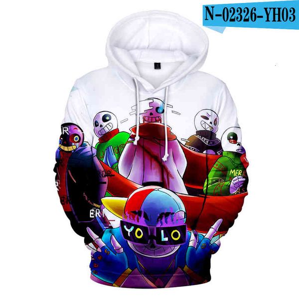 

women's hoodies & sweatshirts game undertale 3d printed anime men hoodies children sweatpants harajuku streetwear hip hop boy/girls jac, Black
