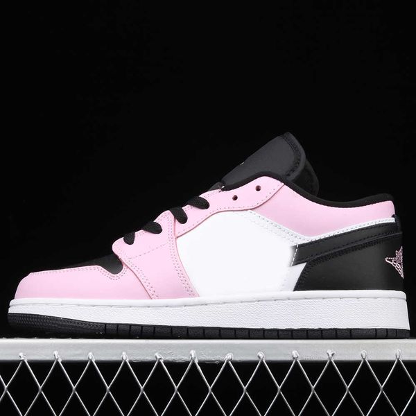 

low cut jumpman men's and women's basketball shoes 1 s black/pink outdoor sportsw3c4vihj
