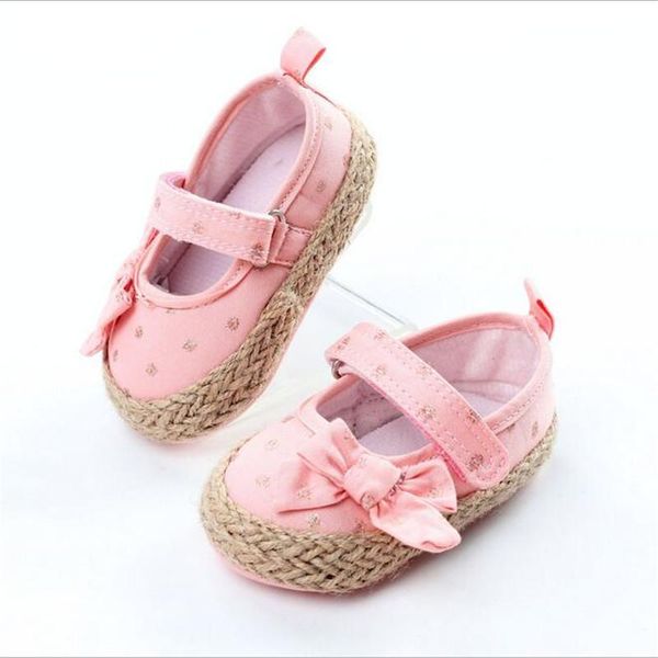 

first walkers 2021 spring and autumn baby girl style shoes cute butterfly-knot princess fit 0-18 m