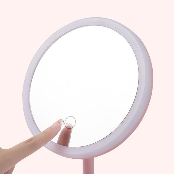 

eyebrow tools & stencils 2021 mirror with led light, pink student dormitory table makeup ring shape