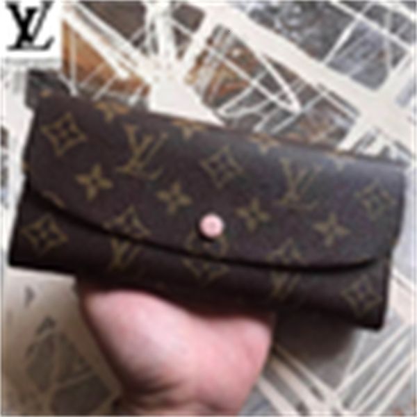 

m61289 clutches dc7k women's bag wallet emilie wallet brand pink snap long wallet chain wallets compact purse designer evening luxury k