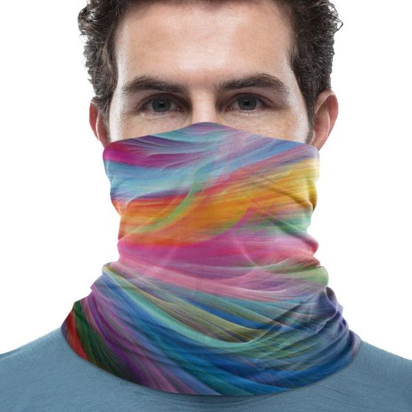 

scarves colorful feather neck gaiter magic scarf mens ladies rectangular hijab custom, Blue;gray