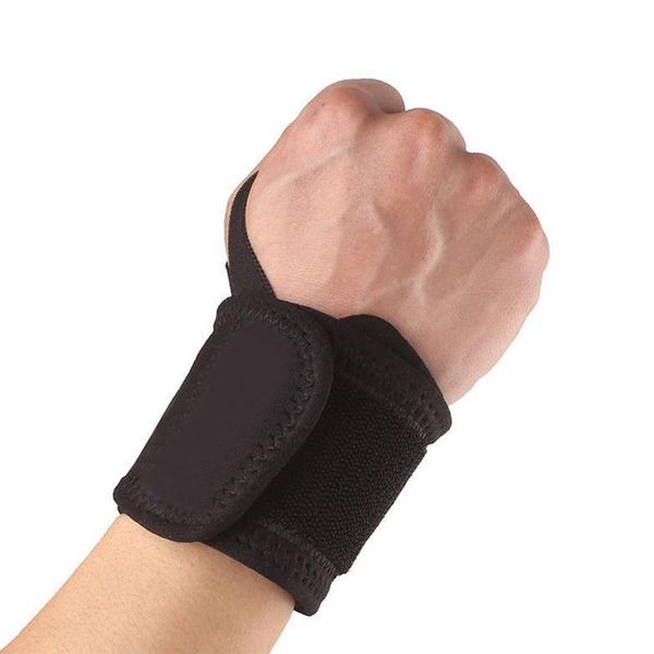 

nylon compression wrist band wrap gym weight lifting brace basketball power guard 1pc support, Black;red