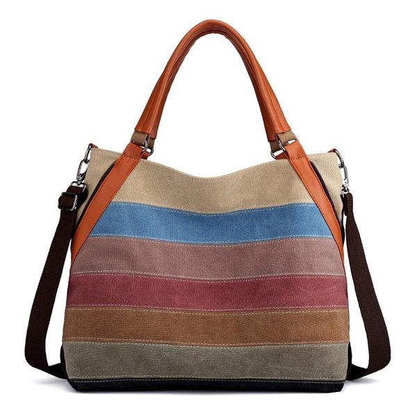 

evening bags women messenger fashion designer handbags ladies canvas patchwork casual shopping shoulder crossbody bag