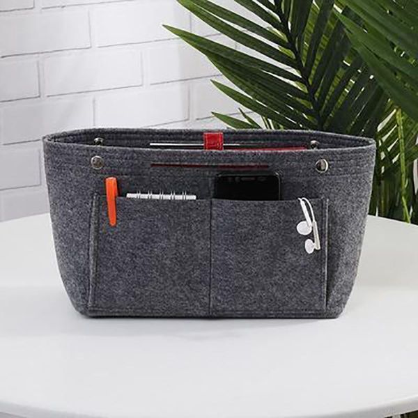 

storage bags lining and inner bag support to organize the large inserted into handbag felt packet