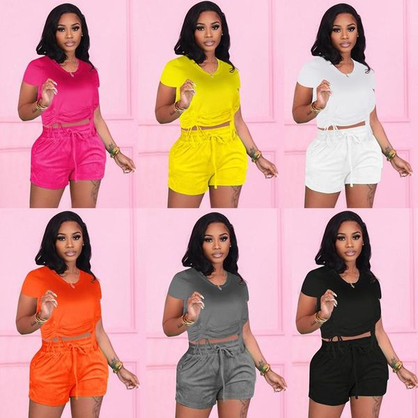 

women's tracksuits zkyzwx casual two piece set short sleeve t shirt sporty shorts for women summer outfits workout tracksuit cute match, Gray