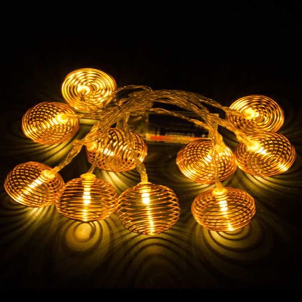 

iron round spring festival birthday party light string decorative lamp wind grid props supplies decoration