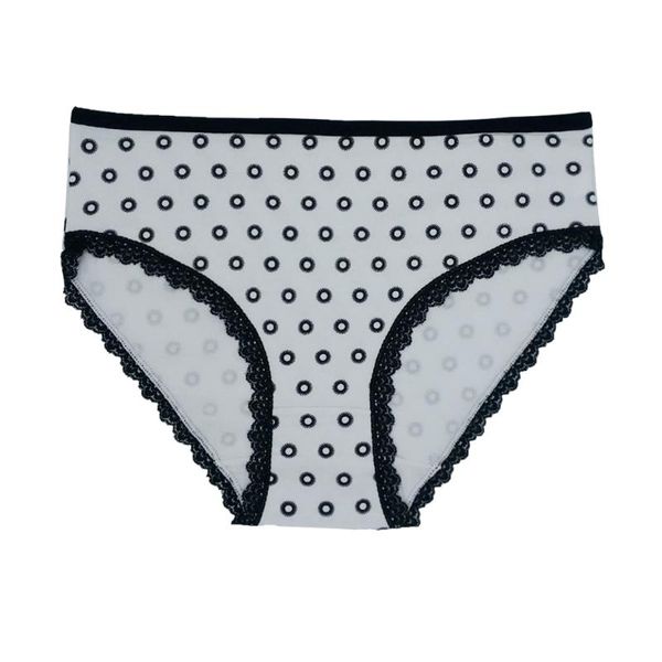 

women's panties plus size 4xl cotton for women oversized calcinha ladies underwear panty lingerie dot printed mom briefs, Black;pink