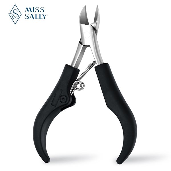 

miss sally cuticle nipper curved head stainless steel dead skin ingrown pedicure toe nail cutter manicure tool 211007