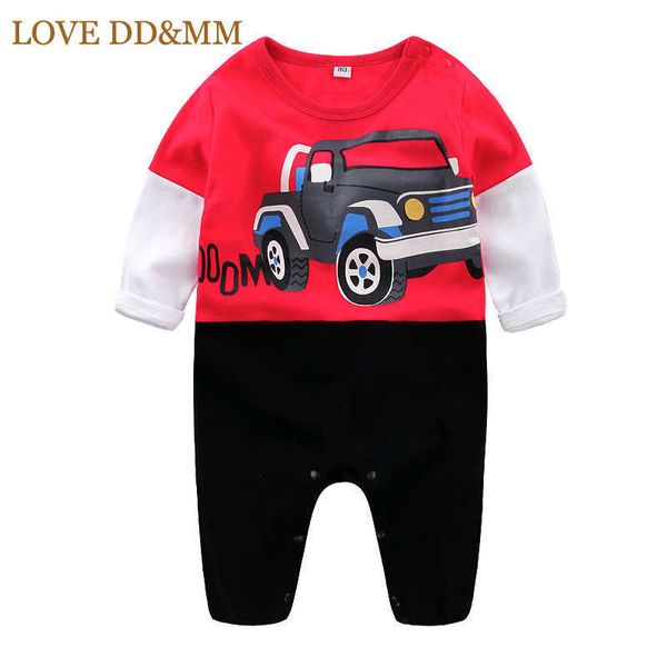 

love dd&mm baby rompers baby boys clothes leisure infant jumpsuit cotton cartoon car giraffe rompers toddler clothing 210715, Blue