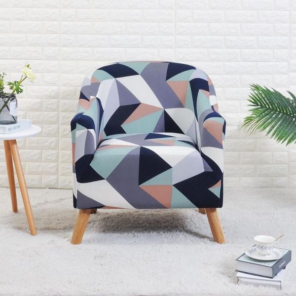 

stretch tub chair cover for bar study printed armrest club elastic covers