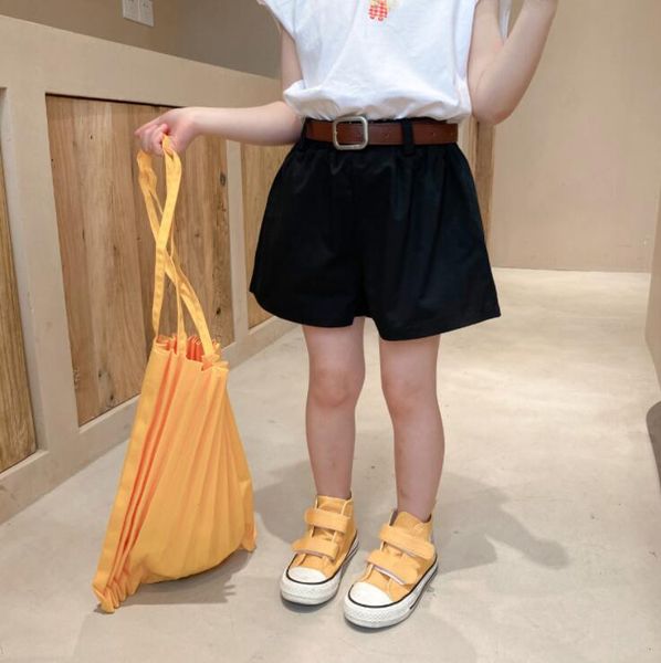 

arrival girls shorts summer fashion kids 2-7 years qm870, Black