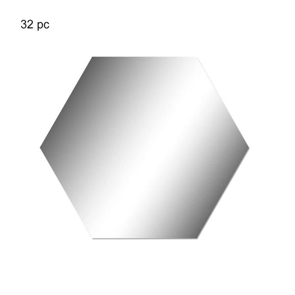 

wall stickers removable acrylic mirror setting sticker hexagon diy decals for living room bedroom decor