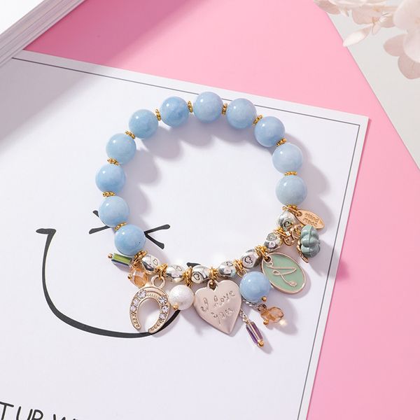 

fashion dongdamen crystal bracelet mori series ins net red fashion versatile bracelet light luxury personality bracelet hand jewelry, Black