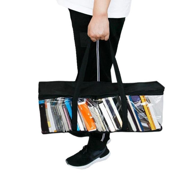 

storage bags 1pc removable bookshelf book carrying bag cd writing large-capacity household