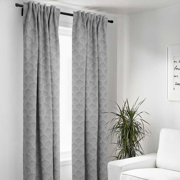 

kitchen linen multicolor curtains, bedroom window curtains a pair of 145x250 stripe / grey, living room solid waterproof curtain & drapes