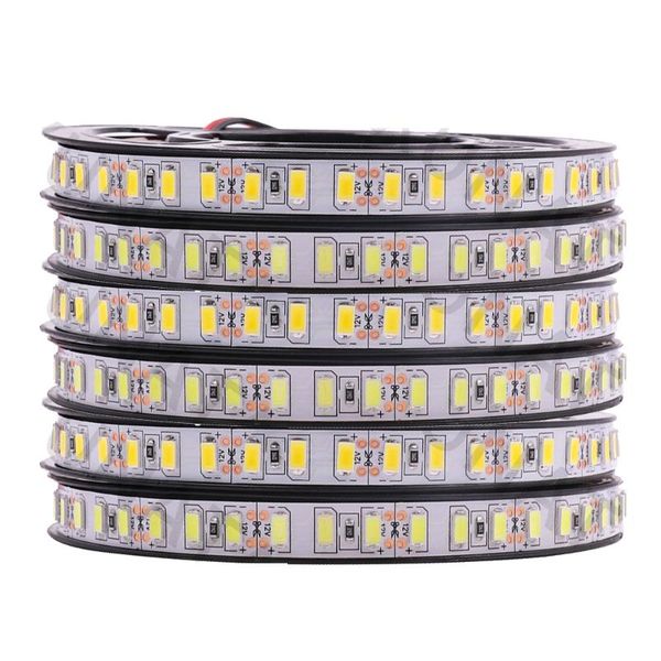 

strips 5m/lot led strip dc 12v 120leds/m smd 5630 5730 flexible ribbon tape light lamp for indoor decoration