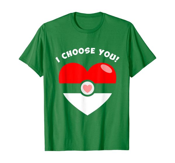 

i choose you valentine's video game parody t-shirt, White;black
