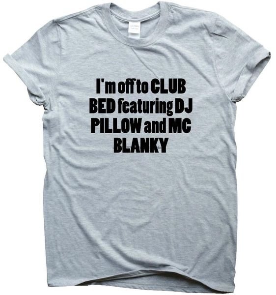 

men's t-shirts funny womens mens t shirts slogan tee novelty humour dj pillow & club bed, White;black