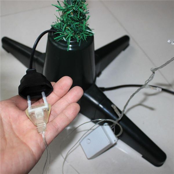 

christmas decorations eu plug 40/50cm tree electric rotating base stand xmas support 449c